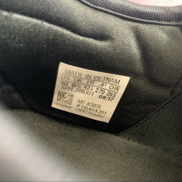 Adidas Tubular Shadow Black Sparkle Sneaker Shoes 10 - Picture 9 of 12